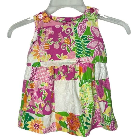 Lilly Pulitzer White Label Multi Color Check Dress. Size 18-24 Months. - Picture 1 of 10